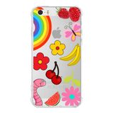 Printify Iphone 5 Uyumlu Water Color 5 Baskılı Şeffaf Köşe Korumalı Antişok Kılıf