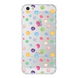 Printify Iphone 5 Uyumlu Water Color 6 Baskılı Şeffaf Köşe Korumalı Antişok Kılıf