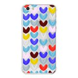 Printify iPhone 5S Uyumlu Water Color 1 Baskılı Şeffaf Köşe Korumalı Antişok Kılıf