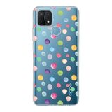 PrintiFy Oppo A15S ile Uyumlu 1mm Slim Fit Water Color 6 Baskılı Şeffaf Kılıf