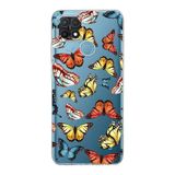 PrintiFy Oppo A15S ile Uyumlu Water Color 2 Kamera Korumalı Şeffaf Kılıf