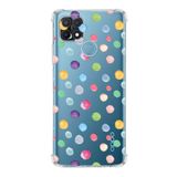 PrintiFy Oppo A15S Uyumlu Water Color 6 Baskılı Şeffaf Köşe Korumalı Antişok Kılıf