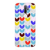 PrintiFy Oppo A5 2020 ile Uyumlu 1mm Slim Fit Water Color 1 Baskılı Şeffaf Kılıf
