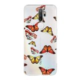 PrintiFy Oppo A5 2020 ile Uyumlu 1mm Slim Fit Water Color 2 Baskılı Şeffaf Kılıf