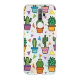 PrintiFy Oppo A5 2020 ile Uyumlu Water Color 4 Kamera Korumalı Şeffaf Kılıf