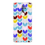 PrintiFy Oppo A5 2020 Uyumlu Water Color 1 Baskılı Şeffaf Köşe Korumalı Antişok Kılıf