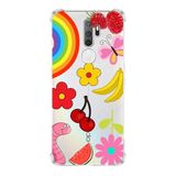 PrintiFy Oppo A5 2020 Uyumlu Water Color 5 Baskılı Şeffaf Köşe Korumalı Antişok Kılıf