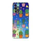 PrintiFy Oppo A55 4G ile Uyumlu Water Color 4 Kamera Korumalı Şeffaf Kılıf
