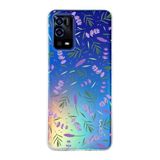 PrintiFy Oppo A55 ile Uyumlu 1mm Slim Fit Water Color 3 Baskılı Şeffaf Kılıf
