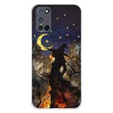 PrintiFy Oppo A72 ile Uyumlu Vitray Cadı Saati Tasarımlı Şeffaf Silikon Kılıf