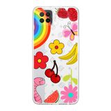 PrintiFy Oppo A73 ile Uyumlu Water Color 5 Kamera Korumalı Şeffaf Kılıf