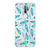 PrintiFy Oppo A9 2020 ile Uyumlu Nazar Boncuğu 3 Baskılı Kamera Korumalı Şeffaf Silikon Kılıf