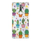 PrintiFy Oppo A9 2020 Uyumlu Water Color 4 Baskılı Şeffaf Köşe Korumalı Antişok Kılıf
