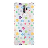PrintiFy Oppo A9 2020 Uyumlu Water Color 6 Baskılı Şeffaf Köşe Korumalı Antişok Kılıf