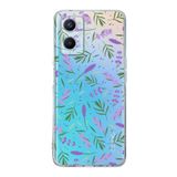 PrintiFy Oppo A96 4G ile Uyumlu Water Color 3 Kamera Korumalı Şeffaf Kılıf