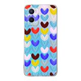 PrintiFy Oppo A96 ile Uyumlu 1mm Slim Fit Water Color 1 Baskılı Şeffaf Kılıf