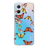 PrintiFy Oppo A96 ile Uyumlu 1mm Slim Fit Water Color 2 Baskılı Şeffaf Kılıf