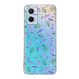 PrintiFy Oppo A96 ile Uyumlu 1mm Slim Fit Water Color 3 Baskılı Şeffaf Kılıf