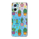 PrintiFy Oppo A96 ile Uyumlu 1mm Slim Fit Water Color 4 Baskılı Şeffaf Kılıf