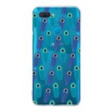PrintiFy Oppo AX7 ile Uyumlu 1mm Slim Fit Nazar Boncuğu 4 Baskılı Şeffaf Kılıf
