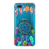 PrintiFy Oppo AX7 ile Uyumlu 1mm Slim Fit Nazar Boncuğu 6 Baskılı Şeffaf Kılıf