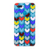PrintiFy Oppo AX7 ile Uyumlu 1mm Slim Fit Water Color 1 Baskılı Şeffaf Kılıf