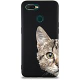 PrintiFy Oppo AX7 Uyumlu Lansman Kılıf Catface Tasarımlı İçi Kadife Kapak siyah