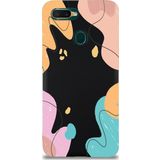 Printify Oppo Ax7 Uyumlu Lansman Kılıf Karışık Renkler Tasarımlı Içi Kadife Kapak-Siyah