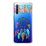 PrintiFy Oppo Reno 3 Uyumlu Nazar Boncuğu 6 Baskılı Şeffaf Köşe Korumalı Antişok Kılıf