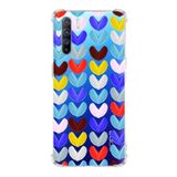 PrintiFy Oppo Reno 3 Uyumlu Water Color 1 Baskılı Şeffaf Köşe Korumalı Antişok Kılıf
