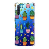 PrintiFy Oppo Reno 3 Uyumlu Water Color 4 Baskılı Şeffaf Köşe Korumalı Antişok Kılıf