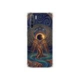 PrintiFy Oppo Reno3 ile Uyumlu Simya Serisi Kozmik Denge Tasarımlı Uv Baskılı Köşe Korumalı Antişok Kılıf