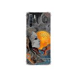 PrintiFy Oppo Reno3 ile Uyumlu Simya Serisi Mozaik Tanrıça Tasarımlı Uv Baskılı Köşe Korumalı Antişok Kılıf