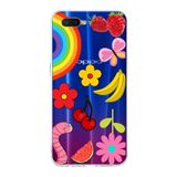 PrintiFy Oppo RX17 Neo ile Uyumlu 1mm Slim Fit Water Color 5 Baskılı Şeffaf Kılıf