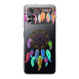 PrintiFy Poco M4 Pro 4G ile Uyumlu Nazar Boncuğu 6 Baskılı Kamera Korumalı Şeffaf Silikon Kılıf