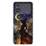 PrintiFy Poco M4 Pro ile Uyumlu Vitray Cadı Saati Tasarımlı Şeffaf Silikon Kılıf