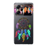 PrintiFy Poco X5 Pro 5G ile Uyumlu Nazar Boncuğu 6 Baskılı Kamera Korumalı Şeffaf Silikon Kılıf