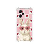 PrintiFy Poco X5 Pro 5g ile Uyumlu Pembe Pötikare Serisi Pembe Zıpzıp Tasarımlı Uv Baskılı Köşe Korumalı Antişok Kılıf