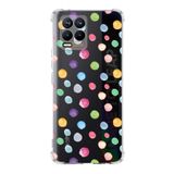 PrintiFy Realme 8 Uyumlu Water Color 6 Baskılı Şeffaf Köşe Korumalı Antişok Kılıf