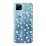 PrintiFy Realme C21 ile Uyumlu 1mm Slim Fit Water Color 6 Baskılı Şeffaf Kılıf