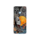 PrintiFy Realme C25y ile Uyumlu Simya Serisi Mozaik Tanrıça Tasarımlı Uv Baskılı Köşe Korumalı Antişok Kılıf