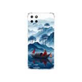 PrintiFy Realme C25y ile Uyumlu Simya Serisi Sonsuz Akış Tasarımlı Uv Baskılı Köşe Korumalı Antişok Kılıf