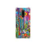 PrintiFy Redmi 8a ile Uyumlu Düşlerin Dansı serisi Folklorik Bahçe Tasarımlı Uv Baskılı Köşe Korumalı Antişok Kılıf