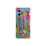 PrintiFy Redmi Note 12 4g ile Uyumlu Düşlerin Dansı serisi Folklorik Bahçe Tasarımlı Uv Baskılı Köşe Korumalı Antişok Kılıf