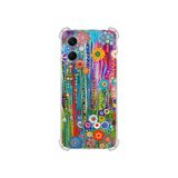 PrintiFy Redmi Note 12 5g ile Uyumlu Düşlerin Dansı serisi Folklorik Bahçe Tasarımlı Uv Baskılı Köşe Korumalı Antişok Kılıf