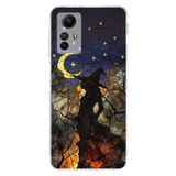 PrintiFy Redmi Note 12S ile Uyumlu Vitray Cadı Saati Tasarımlı Şeffaf Silikon Kılıf