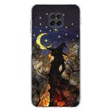 PrintiFy Redmi Note 9s ile Uyumlu Vitray Cadı Saati Tasarımlı Şeffaf Silikon Kılıf