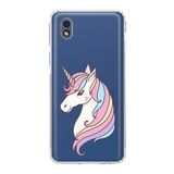 Printify Samsung Galaxy A01 Core Kamera Korumalı Kapak Unicorn Tasarımlı Şeffaf Kılıf