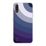 PrintiFy Samsung Galaxy A01 ile Uyumlu Kapak Renk Cümbüşü E Mavi Tasarımlı 1mm Fit Şeffaf Silikon Kılıf