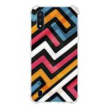 Printify Samsung Galaxy A01 Uyumlu Köşe Korumalı Antişok Kapak Grafiti Tasarımlı Şeffaf Kılıf
